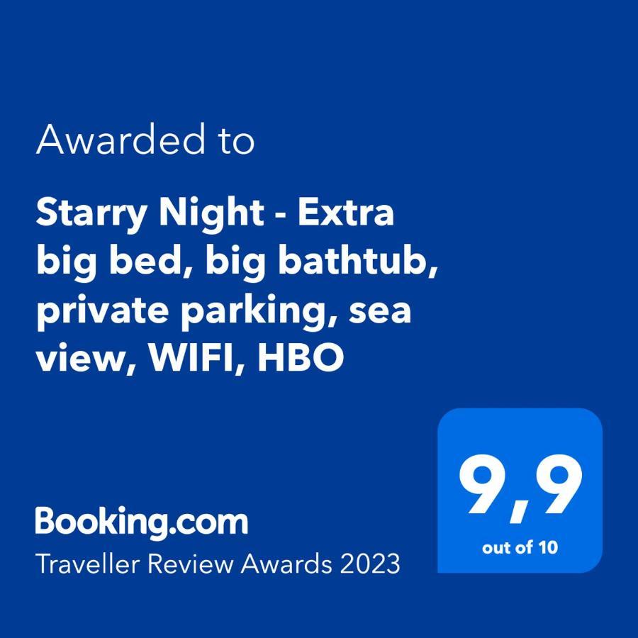 Starry Night - Smart Tv, Extra Big Bed, Big Bathtub, Private Parking, Sea View, Wifi, 2Bedrooms فولوسكو المظهر الخارجي الصورة